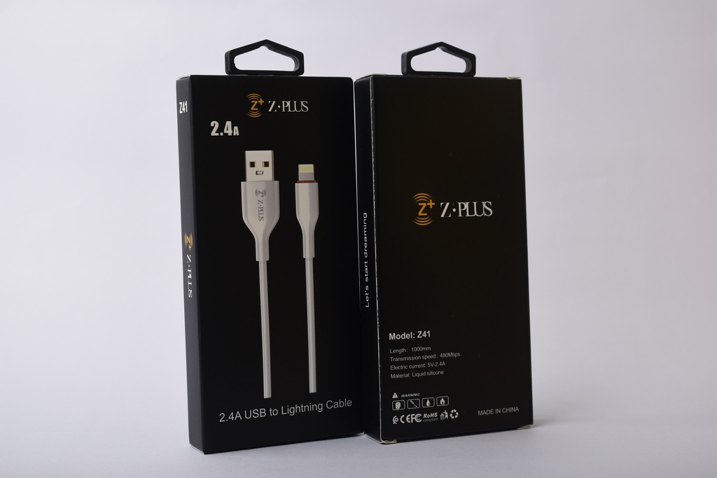 Z41 Z.PLUS كابل أيفون 2.4 أمبير فعلي